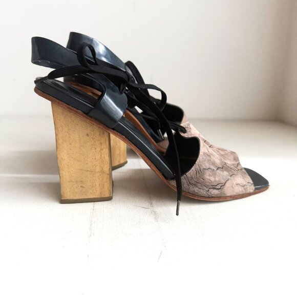 Rachel Comey Melrose Sandals w Wood Heel  7 - Picture 7 of 8